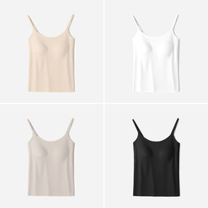 WTX09110 Jasmine Yaji comfortable naked feeling slimming seamless removable breast pad camisole for women