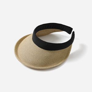 
WSP07078 Jasmine Yaji casual outdoor sunscreen papyrus woven empty headband sun hat Japanese material