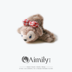 Cartoon Cute Plush Stellalou Hair Clip Large Hairpin Sweet Girly Style Back of the Head Clip Shark Clip Hair Accessory