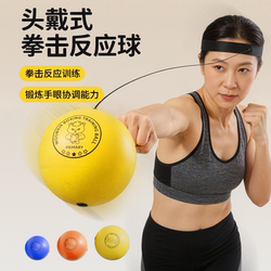Boxing Reaction Ball, Beijing Boxing Enthusiasts' Boxing Ball, Fitness Elastic Head-Mounted Reaction Speed Trainer for Middle-Aged and Elderly People