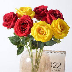 Simulated rose single large velvet rose home decoration