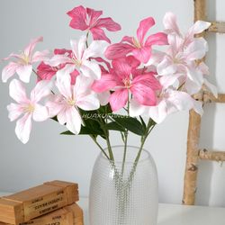 Simulated flower 7-head flame orchid wedding road leading decorative flowers