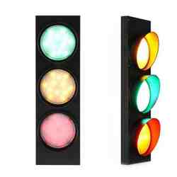 Retro wall lamp industrial style red and green wall hanging lamp restaurant bar leisure place wall lamp creative aisle stair lighting