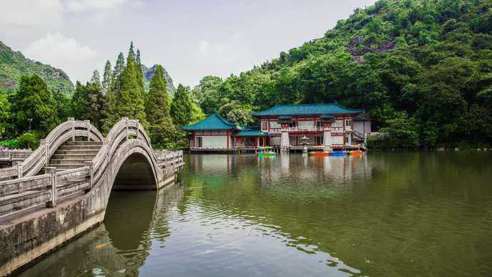 桂林西山景区图片