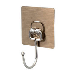 Stainless steel seamless transparent hook punched kitchen sticky hook