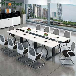 
Long table conference table staff training table large and small conference table simple office furniture reception negotiation table new style