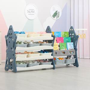 
Children's toy storage rack box storage cabinet artifact baby organizer storage cabinet storage bookshelf storage box multi-layer classification