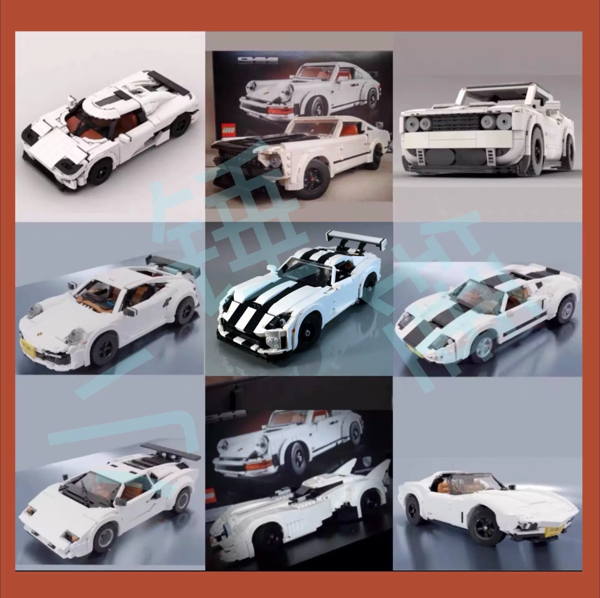 Gt40 10295 Moc 樂高moc 保時捷10295 圖紙