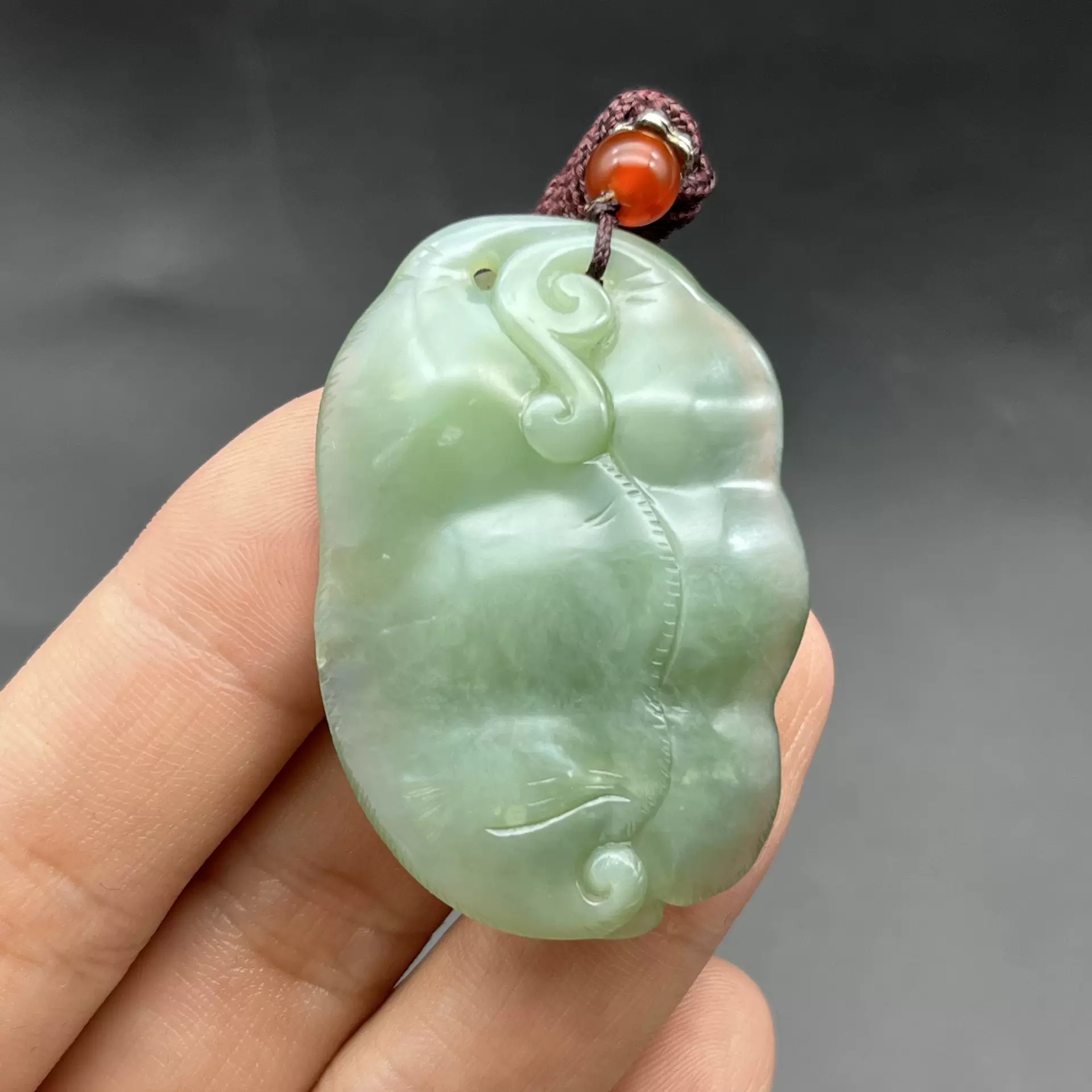 和田玉碧玉福豆挂件吊坠，佩戴高贵优雅，造型饱满圆润，寓意多子-Taobao