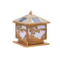 Solar headlights Welcoming Pine outdoor waterproof simple modern villa courtyard community wall gate home use