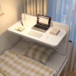 Simple Small Computer Desk for Students in Dormitories, Foldable Hanging Desk for Bunk Beds