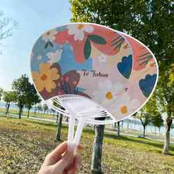2 Summer Cartoon Plastic Fans, Cool Hand-Held Fans for Summer, Daily Use, Korean Version, Original Portable Paper Fans, Cute