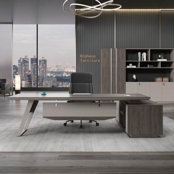 
Modern simple office boss office desk manager desk desk chair combination president office furniture boss desk