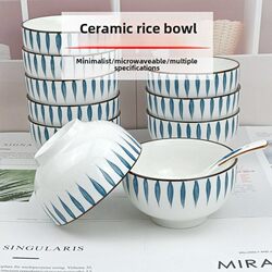 Jingdezhen Rice Bowl for Home Use 2026 New Model Ceramic Tableware 5inch 6inch Japanese-Style Beautiful Rice Bowl