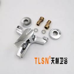 Copper Shower Faucet Hot and Cold Bathroom Triple Bathtub Copper Faucet Bathroom Shower Mixer Valve Factory Direct Sale