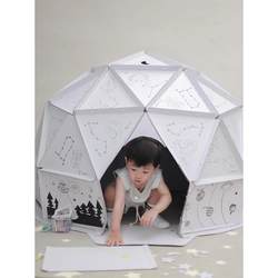 Children's Indoor Paper Tent Girl Princess Fantasy DIY Graffiti Small House Can Sleep in Boy Baby Toy House