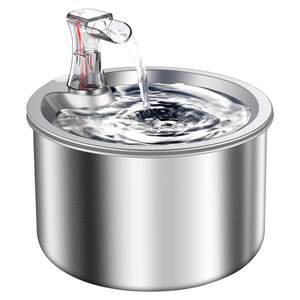 
Cat water dispenser stainless steel automatic circulation intelligent silent cat and dog fountain drinking water and feeding pet supplies manufacturer