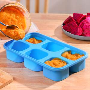 
Soup frozen box with built-in measuring scale of complementary food 81 boxes of infant frozen box fresh silicone food gel supplementary grid for safe storage