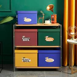 Light Luxury Style Kraft Paper Storage Box for Books, Snacks, Gifts, Covered Large Clothes, Moving and Organizing Carton Box