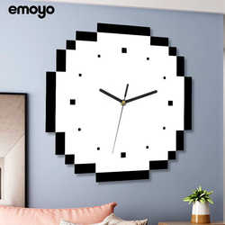 Creative home Nordic decoration silent mosaic wall clock fashionable personality simple living room hot selling wall clock
