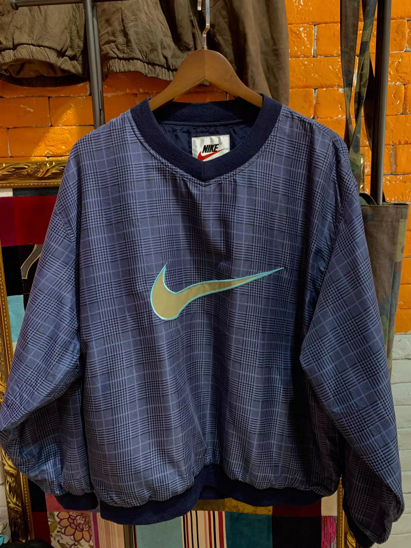 Nike/耐克古着vintage耐克90s经典老款夹克训练服-Taobao