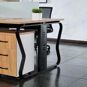 
Free shipping simple desk staff desk office desk and chair combination office staff desk office furniture factory