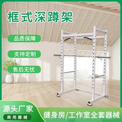 Commercial Fitness Equipment, Frame-Type Squat Rack, Multi-Functional Training Rack, Weightlifting Barbell Bed, Indoor Fitness Equipment