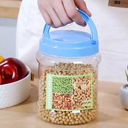 White Sugar Canister, Rock Sugar Storage Jar, Moisture-Proof Sealed Jar, White Sugar, Brown Sugar Canister, Grain Storage Box for Home Kitchen