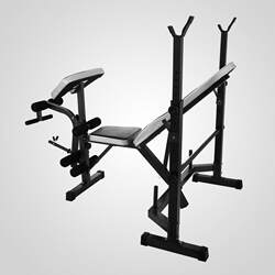 Men's Barbell Set Fitness Equipment Gym Multi-Functional Weight Bench Bench Press Rack Squat Rack Barbell Rack
