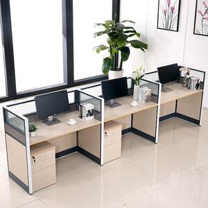 Board furniture staff office desk and chair combination single -person four employee position screen card seat computer distinguishing room table table