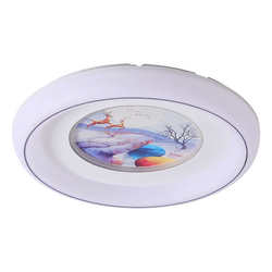 Intelligent LED lamp 360-degree luminous round living room bedroom lamp new ultra-thin simple modern room ceiling lamp