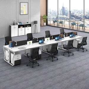 
Shenzhen staff desk card seat 4 four-person table 214 chair combination work card public seat computer desk office furniture