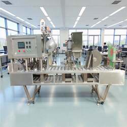 Large Fruit Milk Tea Fully Automatic Cup Sealing Machine Mango and Strawberry Beverage Filling and Sealing Machine