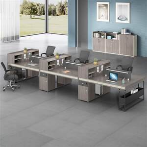 
Office furniture Office desk and chair combination simple modern 2/4/6 staff desk office screen partition workspace