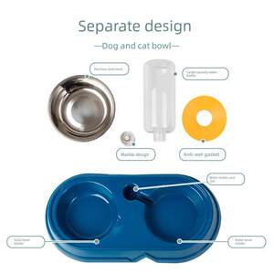 
Crazy Owner Cat Bowl Double Bowl Dog Bowl Feeding Bowl Rice Bowl Dog and Cat Automatic Water Dispenser Pet Supplies