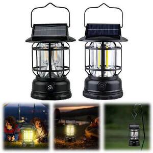Solar Powered Outdoor Camping Lantern with Knob Portable