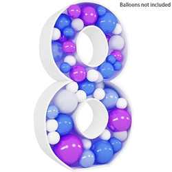 120cm KT Board Number Stand Mosaic Large Number Balloon Filling Box Birthday Party Number Stand