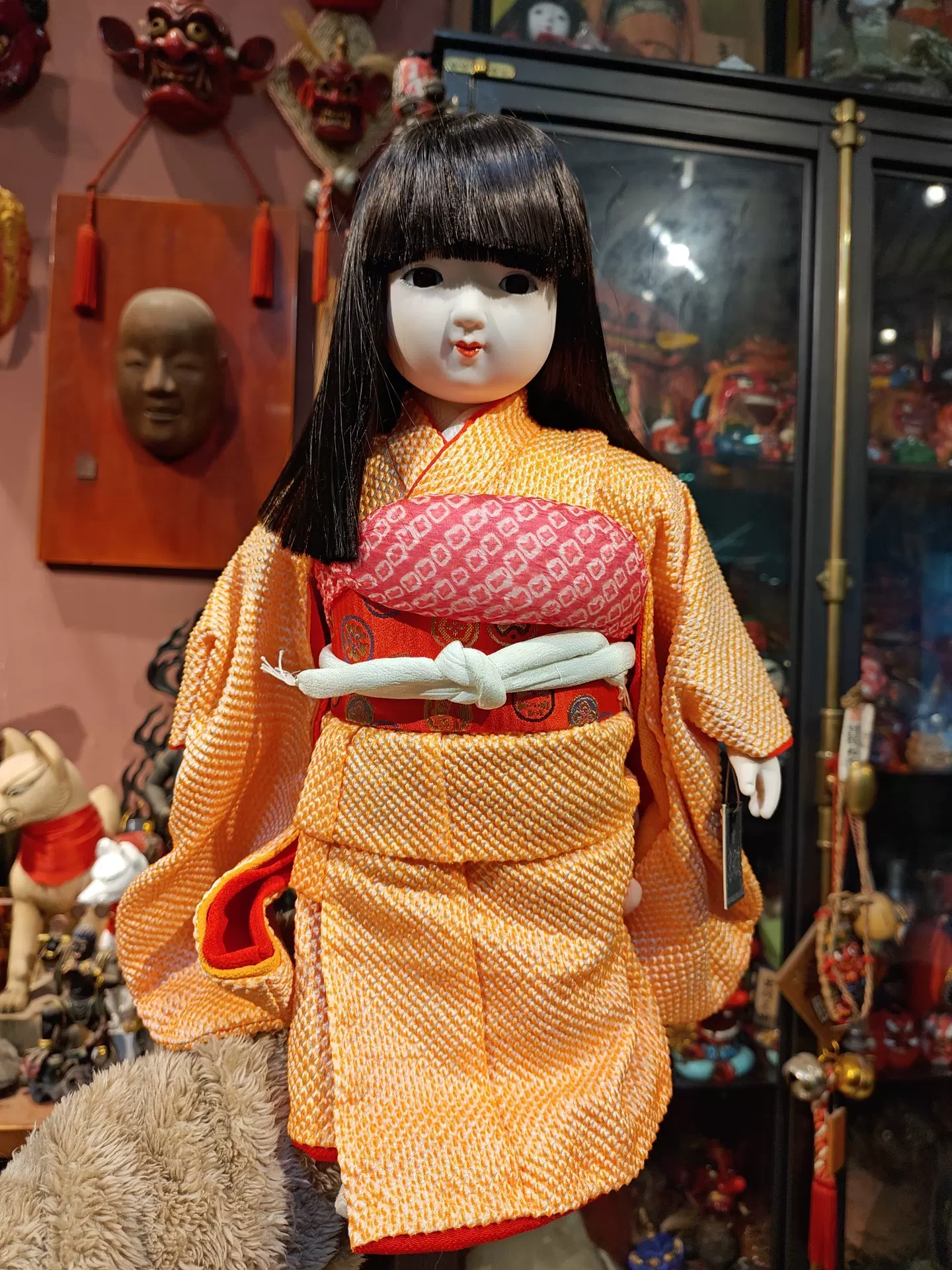 京弥生日本人形娃娃市松人形人偶-Taobao