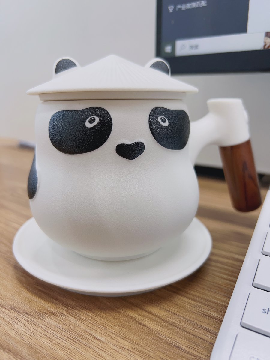 叁旬熊猫泡茶马克杯