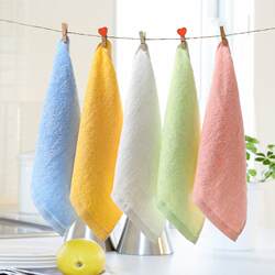 Recycled Fiber Small Square Towel, Kindergarten Small Towel, Absorbent Children's Handkerchief, Baby Face Towel, Saliva Towel