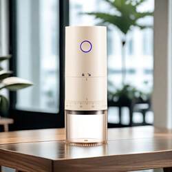 Electric Grinder Coffee Bean Grinder Rechargeable Automatic Bean Grinder Portable Coffee Grinder Steel Core Magic Bean Grinder