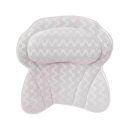 Bath Pillow, Bathtub Pillow, Spa Ear Massage Bath Cushion, Neck Non-Slip Headrest, Bath Backrest Cushion, Universal