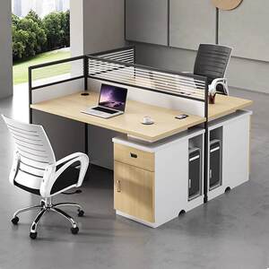 
Guang Furniture Office four-station public table simple Eastern modern screen table JC company office clerk desk and chair computer
