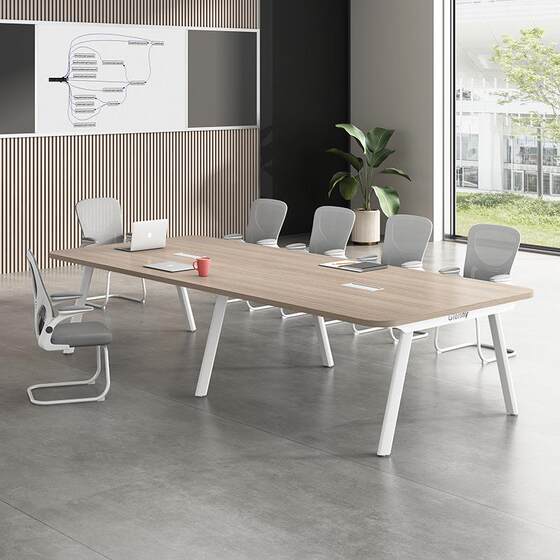 Conference table long table simple modern table and chair group reception workbench negotiating training large -scale office furniture