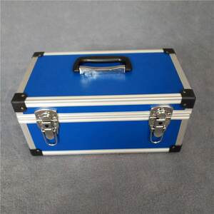 
Blue material equipment box thickened aviation box instrument instrument hand tool box portable aluminum alloy transport box