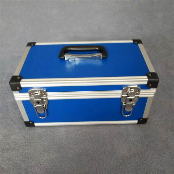 
Blue material equipment box thickened aviation box instrument instrument hand tool box portable aluminum alloy transport box