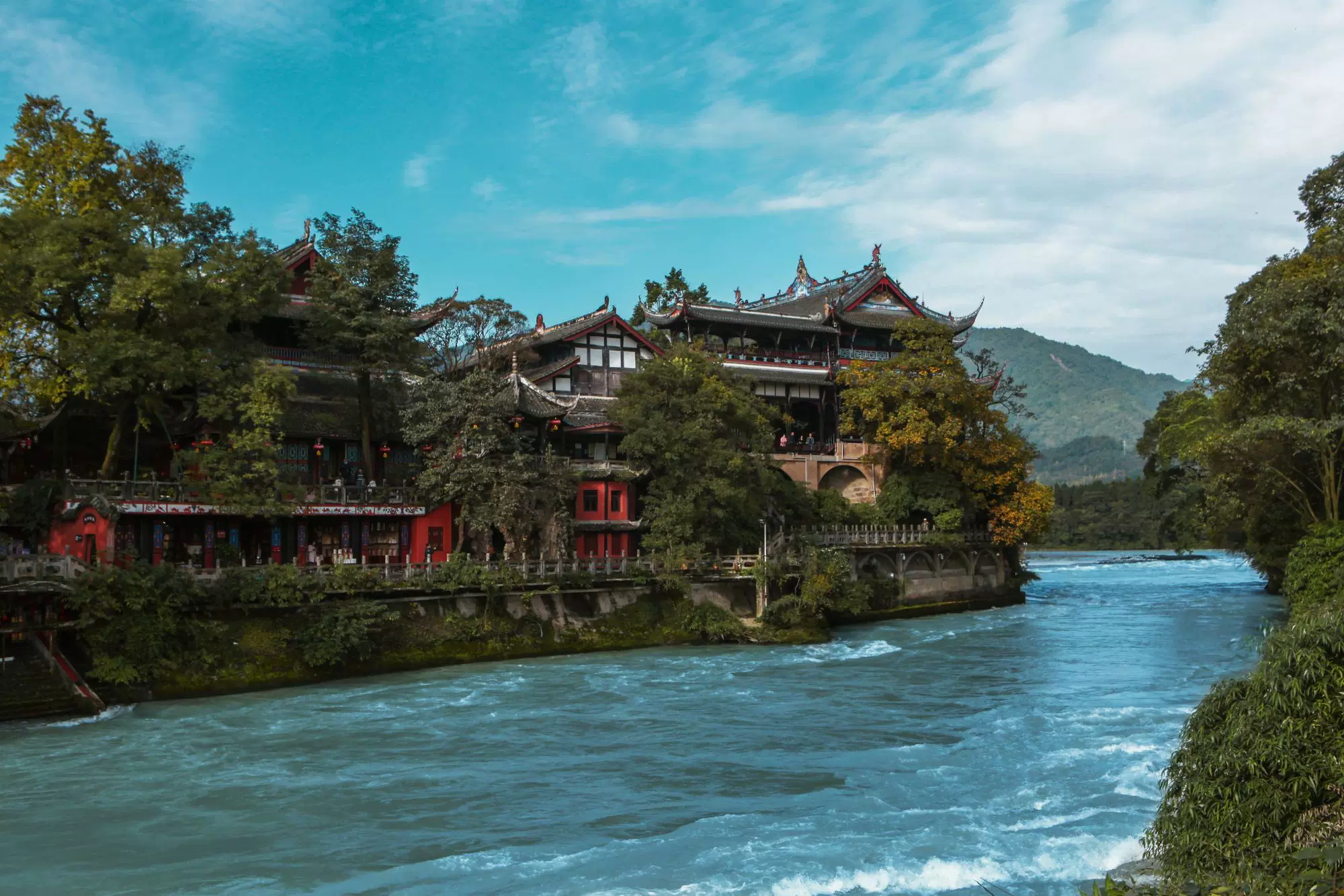 都江堰风景区图片