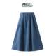 Denim skirt for women in autumn and winter new long skirt pocket high waist slim A-line skirt mid-length skirt 1939 customized
