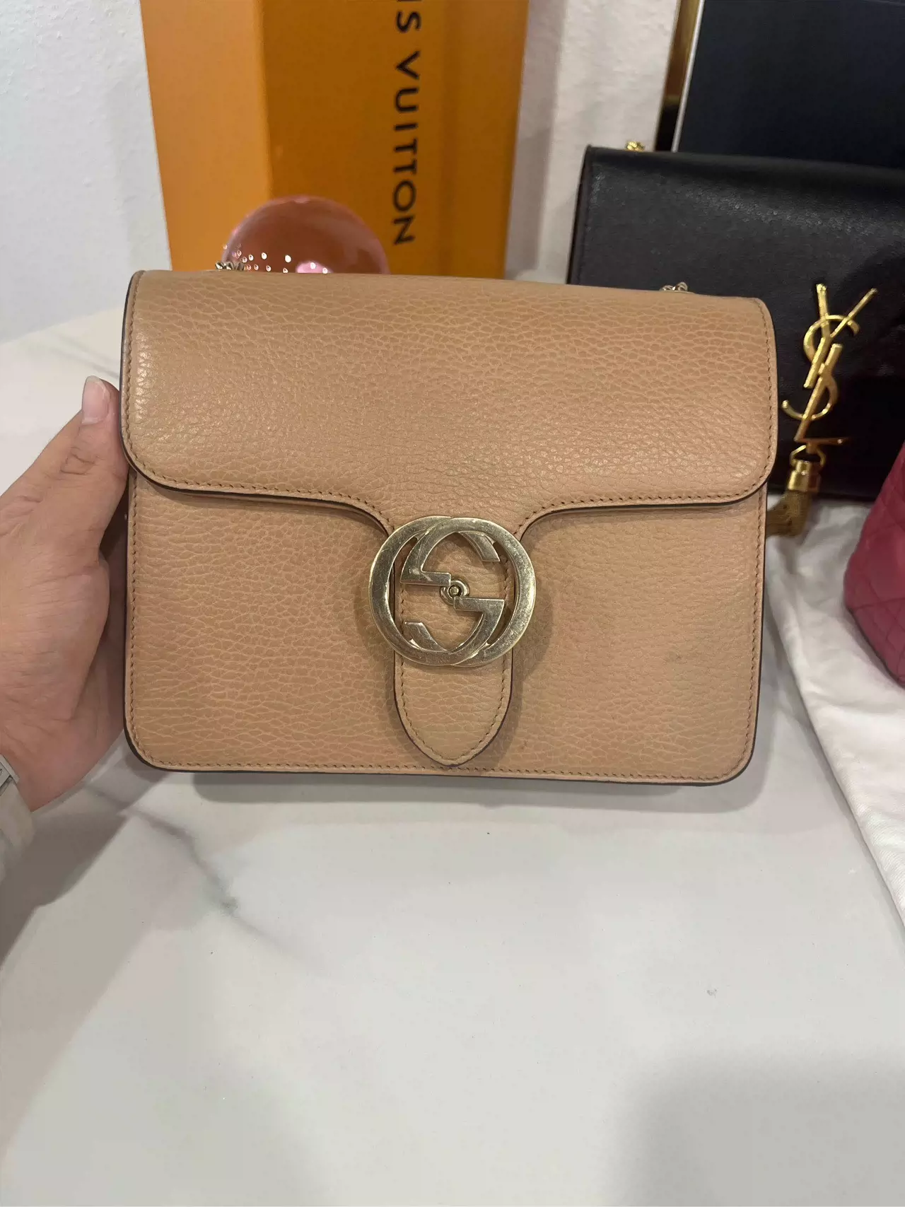 GUCCI/古驰风情包奥莱购入黑标031 整体98新正-Taobao