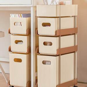 
Office under desk storage cabinet drawer multi-layer student dormitory book shelf desktop classification mobile organization